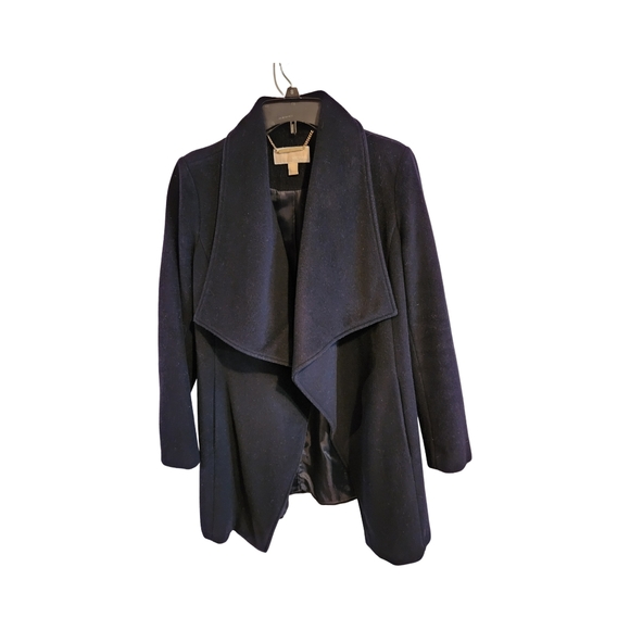 Michael Khors Jacket Coat With Pockets Gray Charcoal Black Size Small - Picture 2 of 8